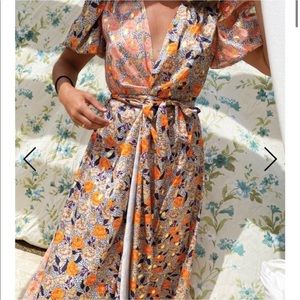 Never fully dressed Gold zsa zsa dress